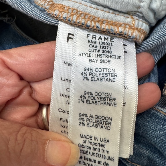 ❤️ FRAME LE HIGH RISE STRAIGHT LEG JEANS, 27 - Picture 3 of 7